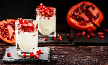 Granatapfel-Creme-Dessert