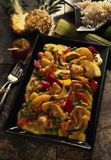 Hähnchen-Curry-Pfanne