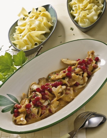 Hähnchenragout mit Johannisbeeren