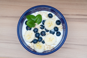 Heidelbeer-Bananen-Müsli