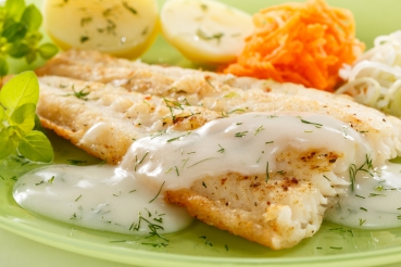 Joghurt-Petersiliensauce z.B. zu Fisch
