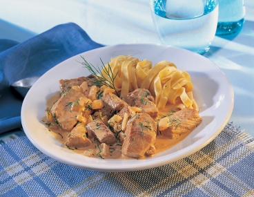 Kalbsgulasch mit Dill-Sauce