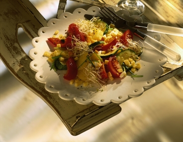 Kartoffel-Gemüse-Mix mit Käse