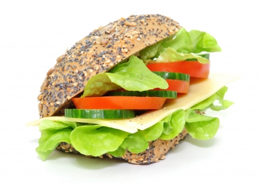Käse-Gurken-Burger