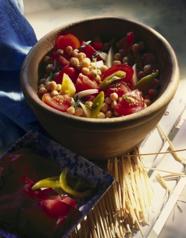 Kichererbsen-Salat mit Schinken