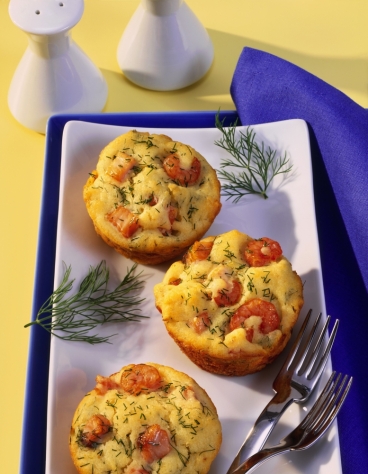 Lachs-Krabben-Dill-Muffins
