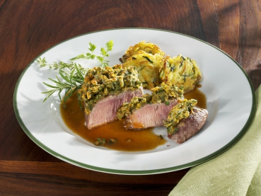 Lammrücken mit Kräuterkruste