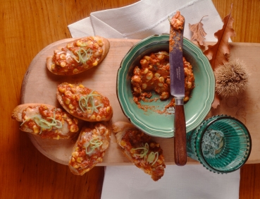 Mais-Lauch-Crostini
