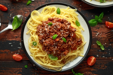Nudeln mit Hackfleischsauce