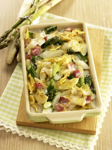 Nudel-Spargel-Auflauf