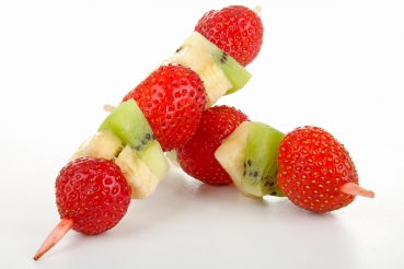 Exotischer Obstspieß