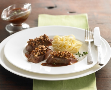 Oster-Lammrücken mit Krokantkruste