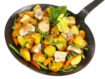 Pannfisch mit scharfer Senfsauce