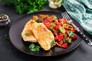 Paprika-Hähnchen-Pfanne