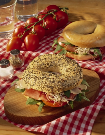 Parmaschinken Bagel