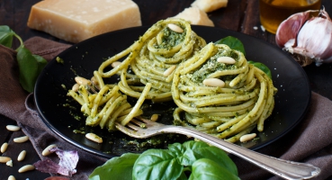 Pasta mit Basilikumpesto