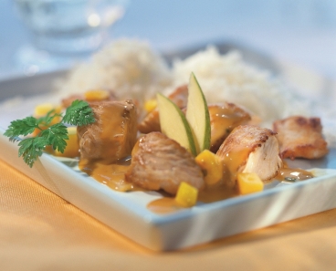 Putenbrust mit Mango