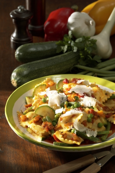 Ravioli mit Gemüse