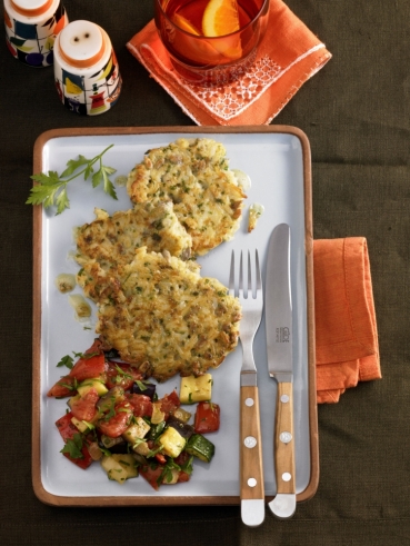 Reisplätzchen mit Ratatouille