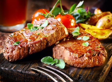 Rinder-Minutensteaks mit Bratkartoffeln