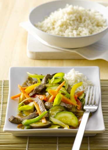 Rindfleisch aus dem Wok