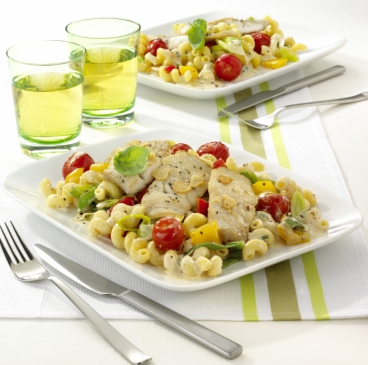 Nordische Nudel-Fischpfanne