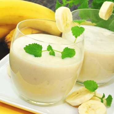 Bananen-Shake mit Mohn