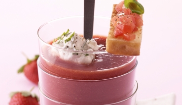 Gazpacho aus Erdbeeren