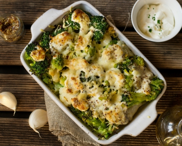 Broccoli-Gratin mit Kohlrabi