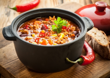 Linsen-Chili mit Feta