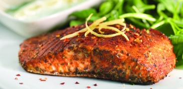 Gebratener Paprika-Chili-Lachs