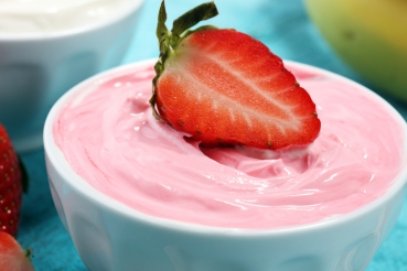 Erdbeeren mit Joghurt