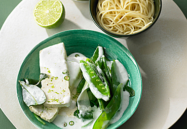 Grünes Tofu-Curry