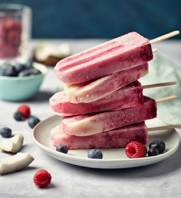 Himbeer-Vanille-Eis