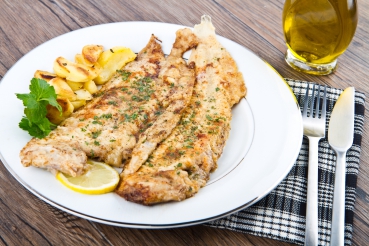 Gefülltes Schollenfilet