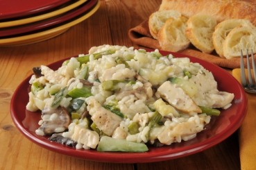 Gegrillte Putenbrust mit Spargel-Risotto