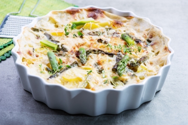 Spargel-Kartoffel-Gratin