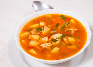 Bunte Tomatensuppe Toscana