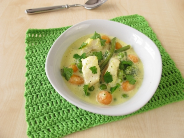 Fischfilet mit Kokosmilch-Gemüse