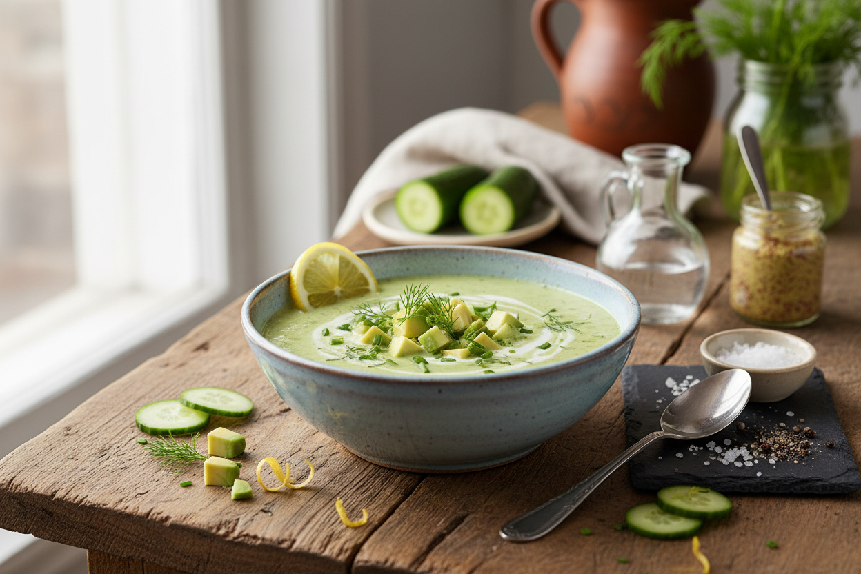 Avocado-Gurken-Kaltschale