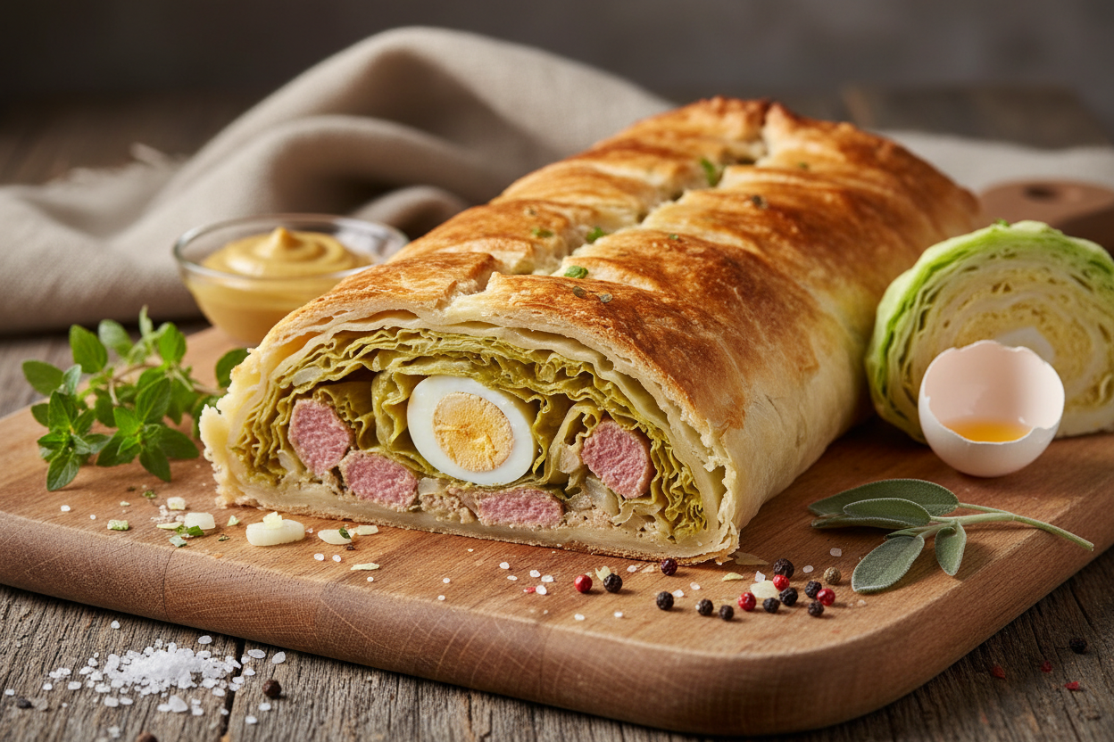 Bäuerliche Lammpastete