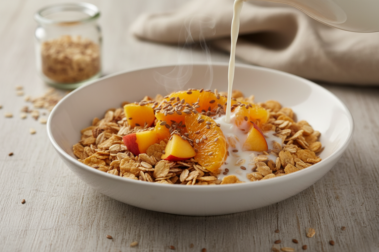 Cornflakes mit Obst