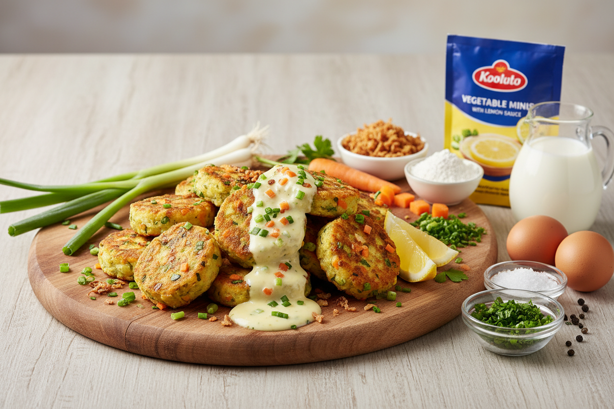 Gemüse-Minis mit Zitronensauce