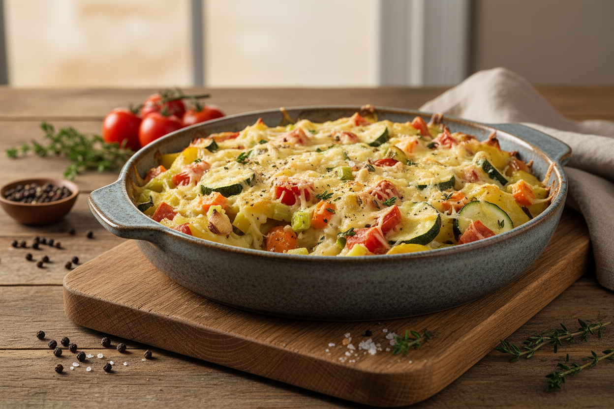 Kartoffel-Gemüse-Gratin