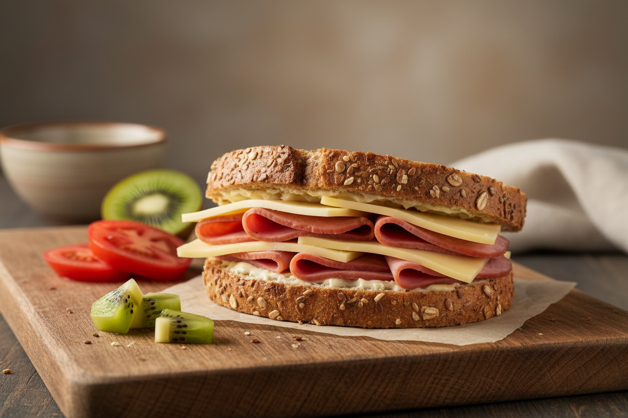 Käse-Wurst-Sandwich