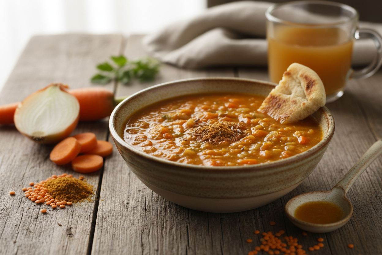 Linsen-Gemüse-Suppe