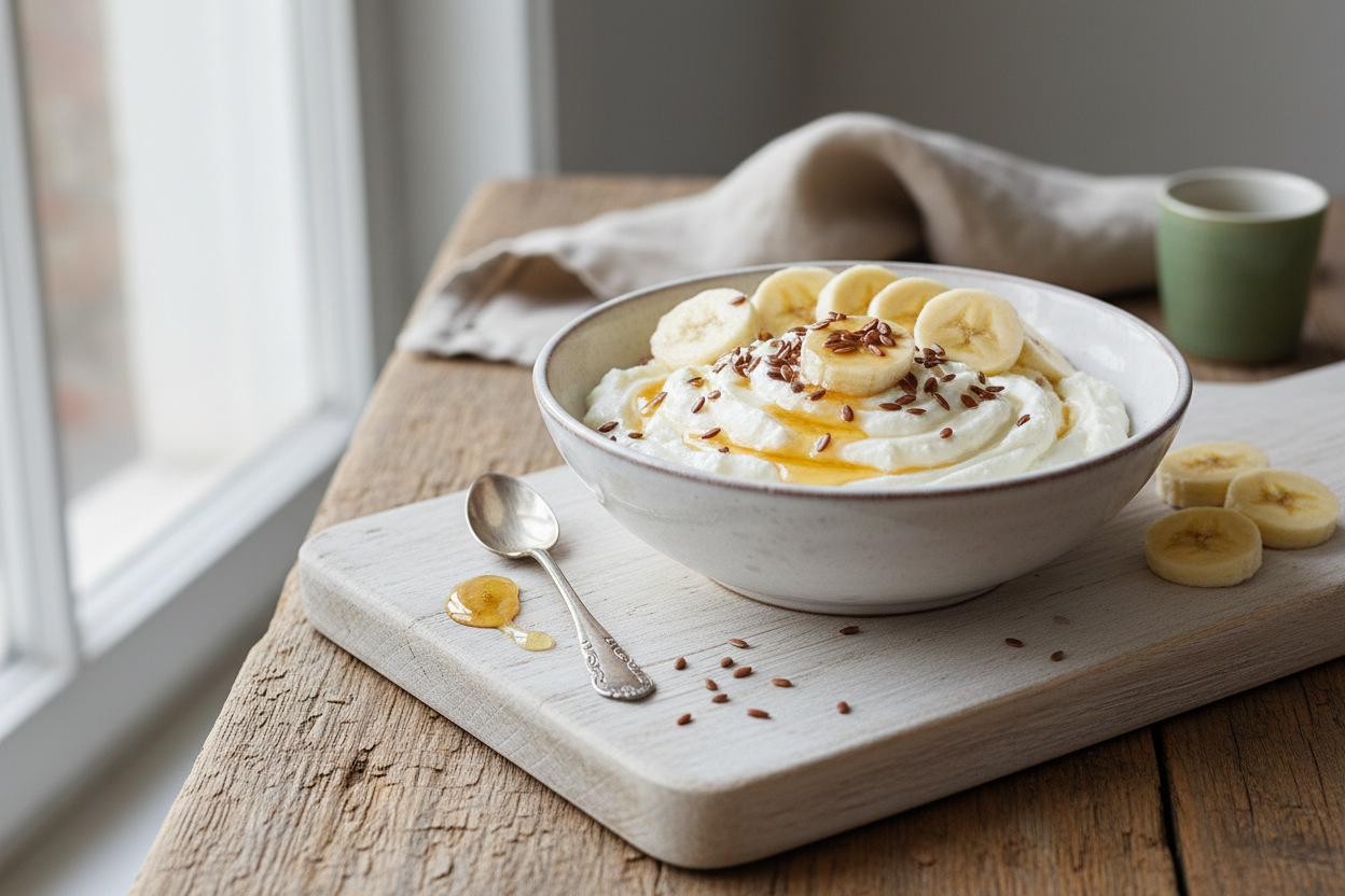 Magerquark mit Obst