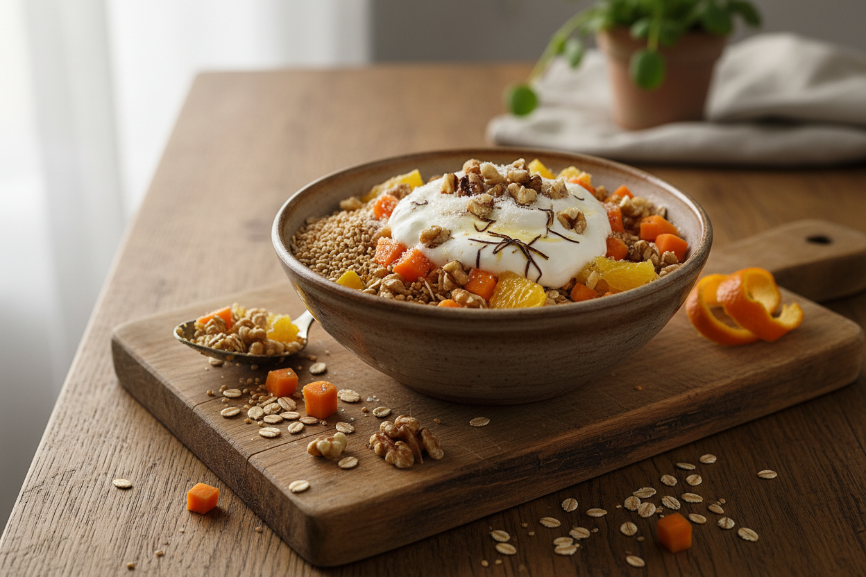 Orangen-Möhren-Müsli