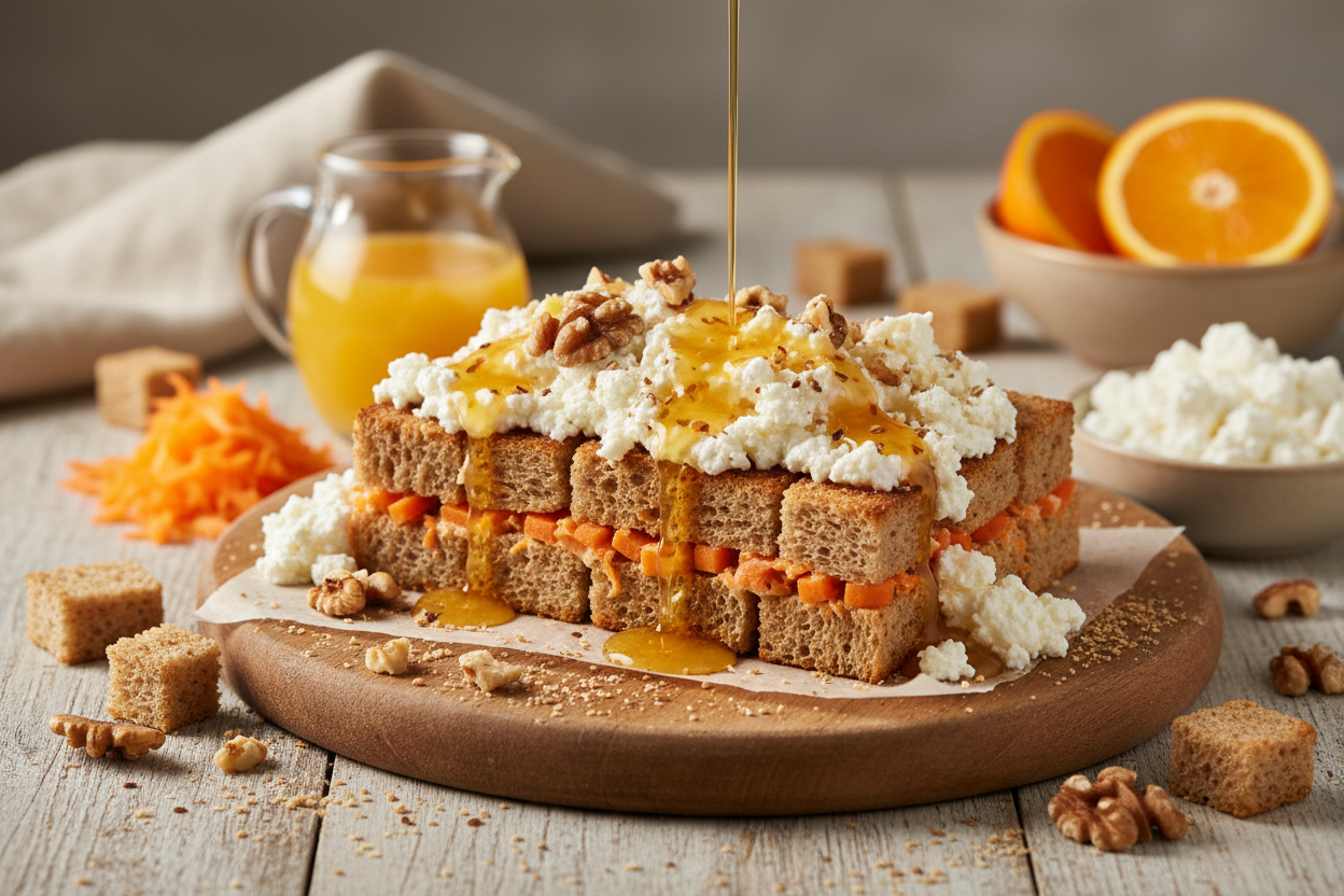 Orangen-Möhren-Schnitte