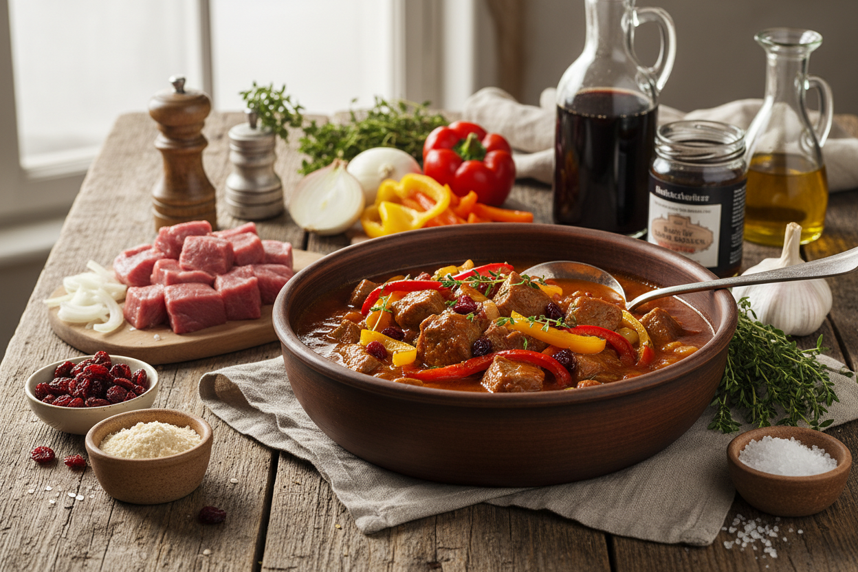 Paprika-Lamm-Ragout